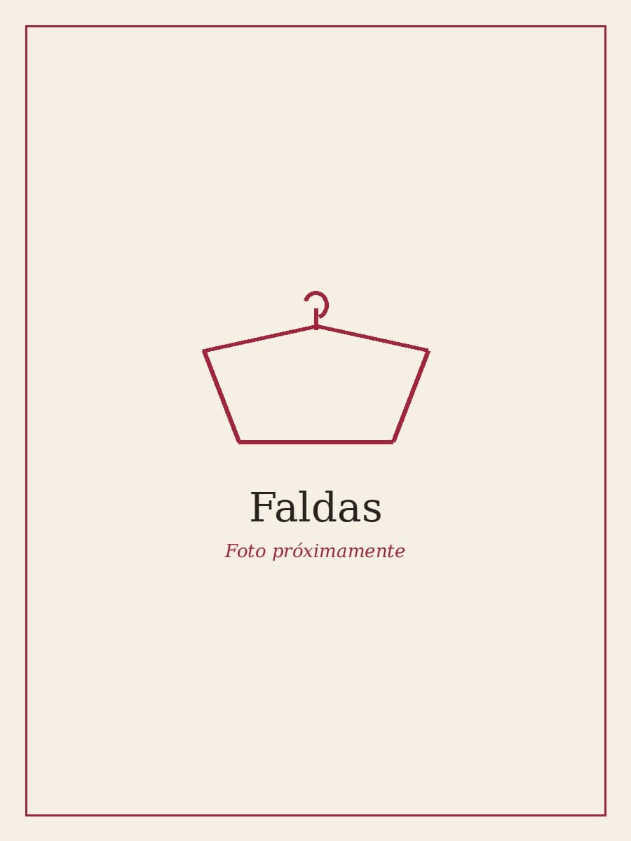 Falda larga lisa