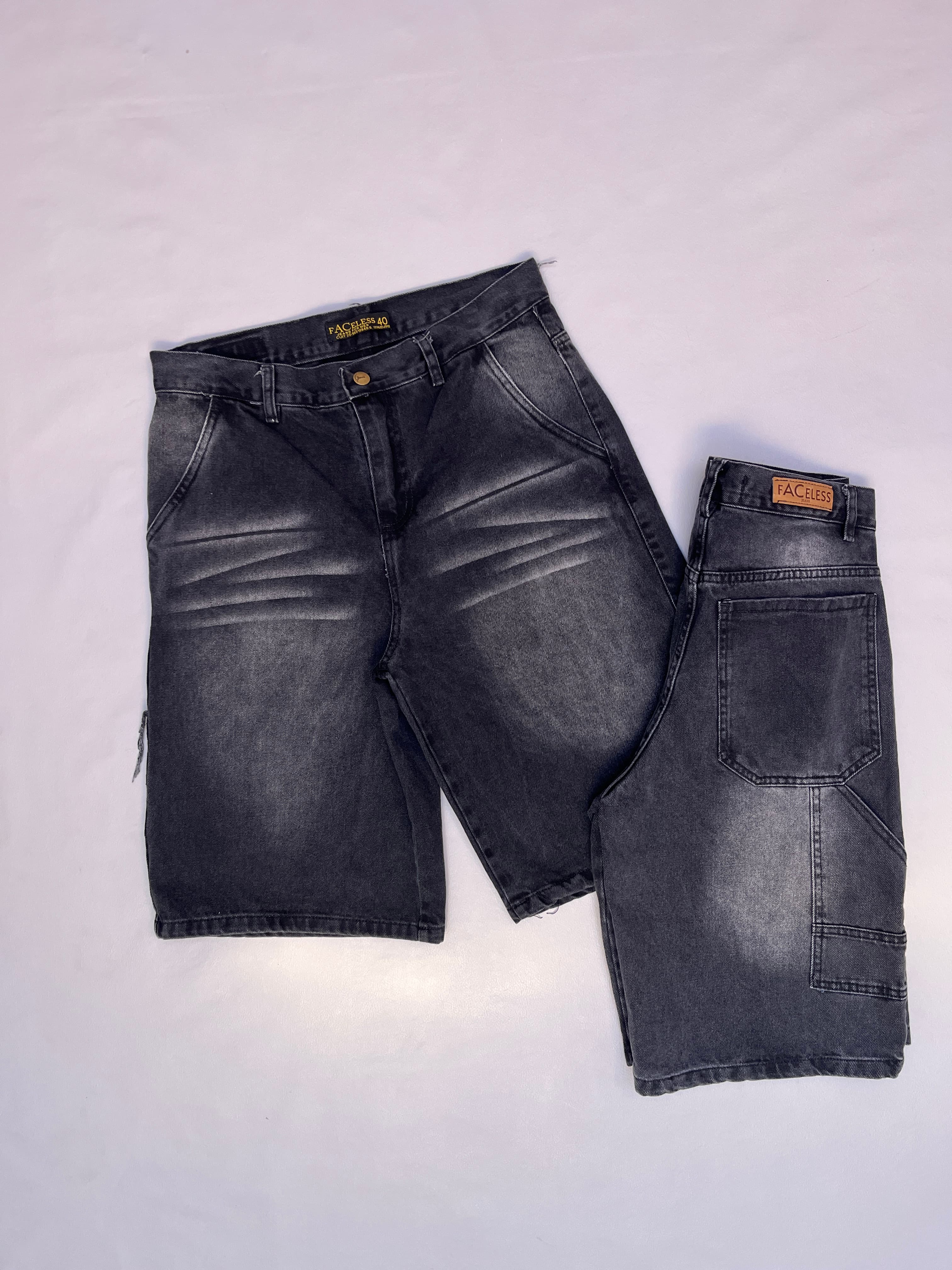 Bermuda oversize gris